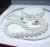 Import Classic White Pearl Necklace Sets 8-9mm Round Real Freshwater Pearl Necklace Bracelet And Earring Set from China