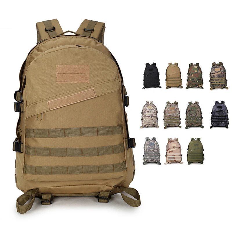 Climbing Mountaineering Outdoor Sport Travel Camouflage Oxford Rucksack Molle Bag 3D Military Tactical Backpack