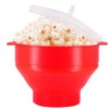 Collapsible Silicone Microwave Air Popcorn Popper Machine Popcorn Maker With Lid