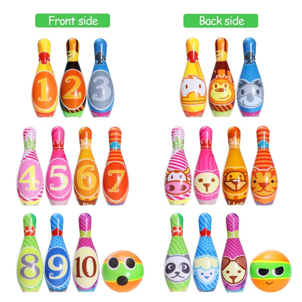 Coloful sports and entertainment and toys for kids children wooden bowling ball