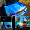 Colorful Chrome Sticker Holographic Rainbow Car Vinyl Wrap with Air Bubble Free
