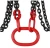 Combined hoisting lifting sling chain hook