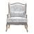 Import comfortable hotel sofa chair arm recliner chair sofa bedroom upholstered wing sofa chair from China