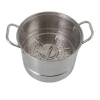 Commercial hot selling large stainless steel stock pot w/ steamer tray set cookware deep soup pot for hotel  restaurant  kitchen