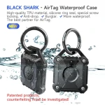 Compatible Air Tag Tracker Case Durable Rubber Full Coverage TPU Waterproof Air Tag Holder Pet Collar Leash Buckle