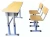 Import competitive price single student desk and chair school sets, school furniture adjustable table from China