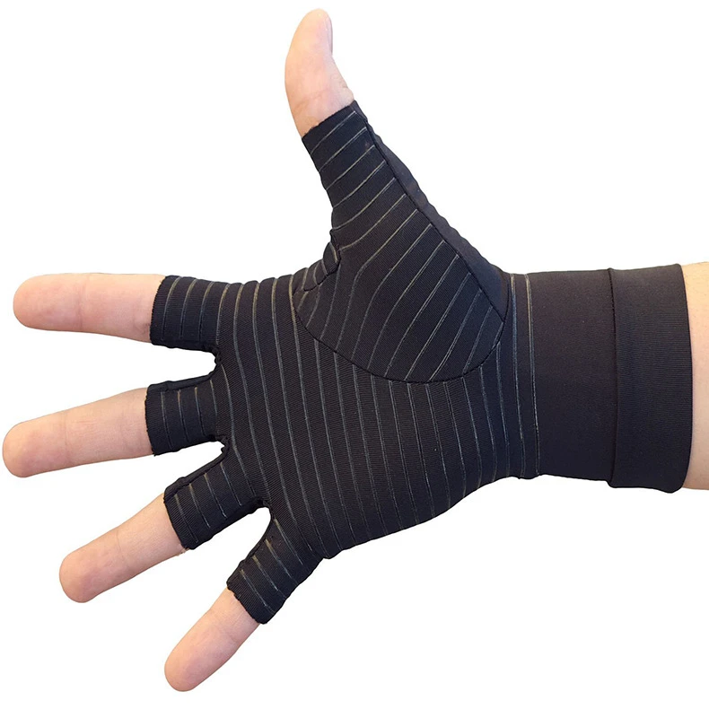 Compression Arthritis Glove Women Men Joint Pain Relief Half Finger Brace Therapy Wrist Support Anti-slip Safety Arthritis Glove