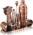 Import Copper  Bartender Cocktail Shaker Set from India