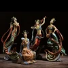 Creative Wedding Gift Chinese Style Flying Apsaras  Figurine Home Decor Living Room Table  Miniature  Resin Crafts Decoration