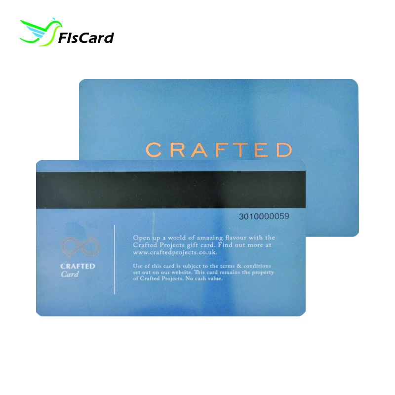 Credit Card Size Full Color Printing Plastic Gold Foil Card Magnetic Stripe Warranty Card