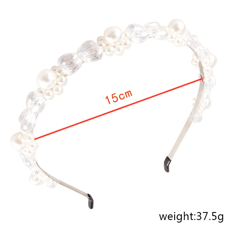 CS jewelry 2020Flower pearl crystal handmade beaded white temperament hairpin out all-match hair accessories