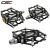 Import CSC Alloy Aluminum MTB Road Mountain BMX Bike Pedals 9/16 inch Road Bicycle Pedals Sealed Bearing Flat Platform Pedals Non-slip from China