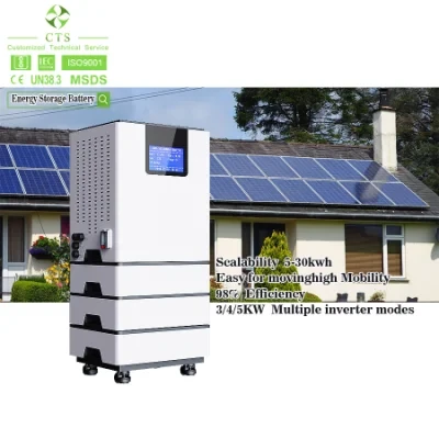 Cts Energy Storage Battery 20kw 30kw Lithium-Ion LiFePO4 Battery with Inverter for Solar System