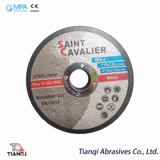 Custom 115X1.0X22.2mm Metal Cutting Disc Utilizing Zirconia Disc for Power Tool