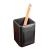 Import Custom Black Desktop Pen Cup Leather Pencil Holder with Logo from China