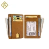Custom carbon fiber ID card holder men&#x27;s slim wallet business credit card holder with easy access hole slot