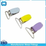 Custom Color 1 inch Metal Garment Suspender Clips Adjuster Clips
