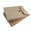 Custom design recycle t shirt kraft paper envelope with string