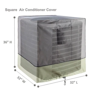 Custom diy heavy duty 600D polyester waterproof outdoor air conditioner covers for Outside Units AC cover fabric design