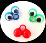 Custom googly eye led flashing finger puppets