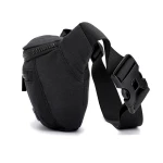 Custom logo waterproof travel black fanny pack waist Bag