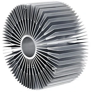 Custom made sunflower Aluminum 6061 6063 Extrusions CPU Heat Sink for Electronic products
