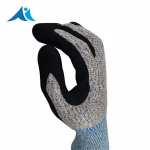 Custom Needle Resistant Liner Sandy Nitrile Rubber Coating Safety Gloves