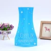 Custom Plastic PVC unbreakable folding flower vase
