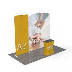 Custom Printed advertising equipment Aluminum portable tension fabric display 3x3 trade show booth