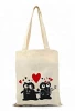 Custom Printed Logo Personalized Promotional Shopping Standard Size Cloth Canvas Cotton Tote Bag
