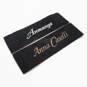 Custom sewing labels clothing tags and labels center fold woven label