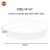 Import custom size large clear round acrylic table serving tray for hotel restaurant from China