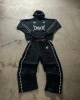 Custom Tracksuit Sweatsuits Embroidery Jogger Tracksuit Sweatpants Hoodie Set Men Sweatsuit  Men Embroidery Tracksuit