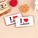 Custom Transparent Acrylic Personalized Fridge Magnets