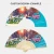 Import Customizable paper folding bamboo hand fans from China