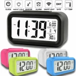 Customized Cheap Smart Temperature Sensor Table digital & analog-digital  Alarm Clocks with Date Loud Alarm