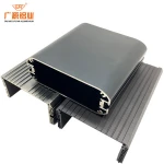 Customized Color 3-6M Anodized Powder Coating aluminum profiles prices bend black