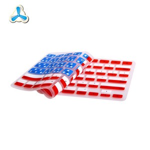 Customized flag waterproof dustproof silicon rubber keyboard cover