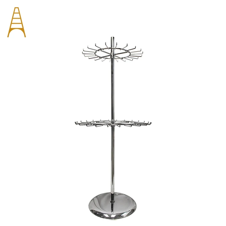 Customized Metal Tie Scarf Rack Portable Display Stand