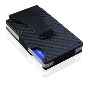 customized metal/carbon fibre credit card holder