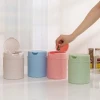 Customized  New Design Eco-Friendly Round Plastic Waste Bin,Household Desktop Mini Trash Trash Can