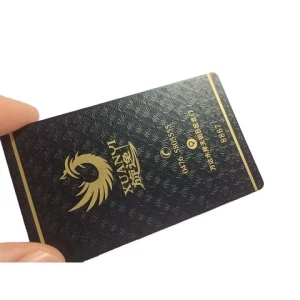 Customized Printing Matte Black NFC Metal Business Card
