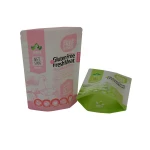 Customized Recycle Printing Plastic Poly Bag With Ziplock Dog Cat Animal Pet Food Bag