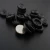 Customized Recycled Plastic Resin 4 Hole Button, Black Color 11.5 ,15mm Plastic Buttons For Clothes