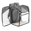 Customized Transparent Breathable pet backpack Outdoor pet cat dog carrier cat backpack easy-fit for traveling