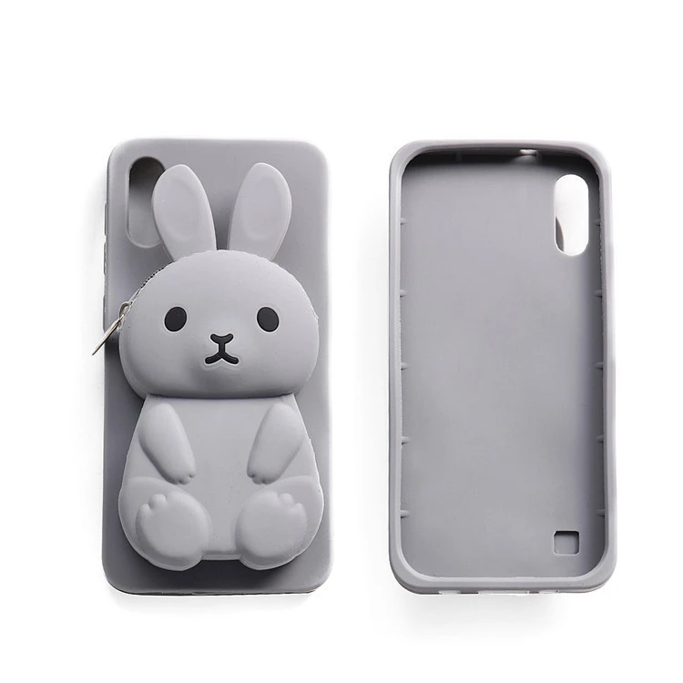 Buy Cute 3d Cartoon Rabbit Silicone Cell Phone Case,zipper Bag Wallet Pouch  Mobile Phone Cases For Iphone X Xs from Guangzhou Xingyue Commerce Co.,  Ltd., China | Tradewheel.com