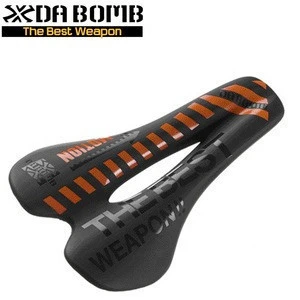 DaBomb Bike Parts Airfoam Leather Bicycle Components Saddle with open channel