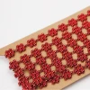 daisy flower red rhinestone chain trim for any occassion decoration