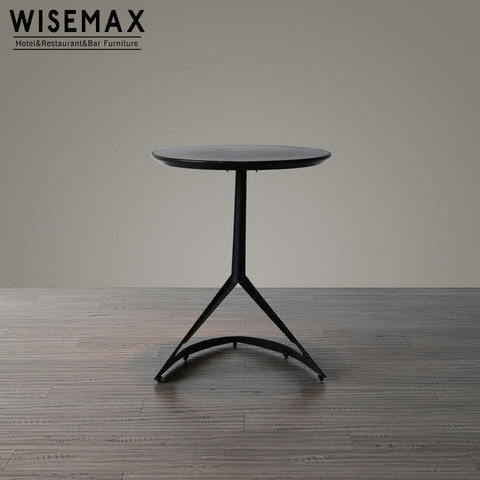 Buy Danish Design Coffee Shop Dining Table Creative Metal Iron Base Abs ...