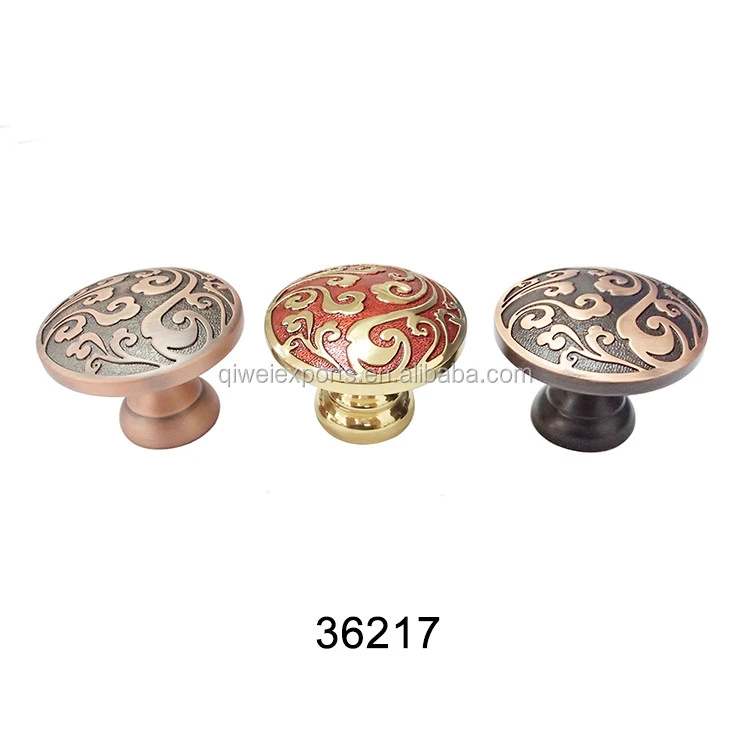 Decorative brass door handles and bedroom furniture knobs 36217